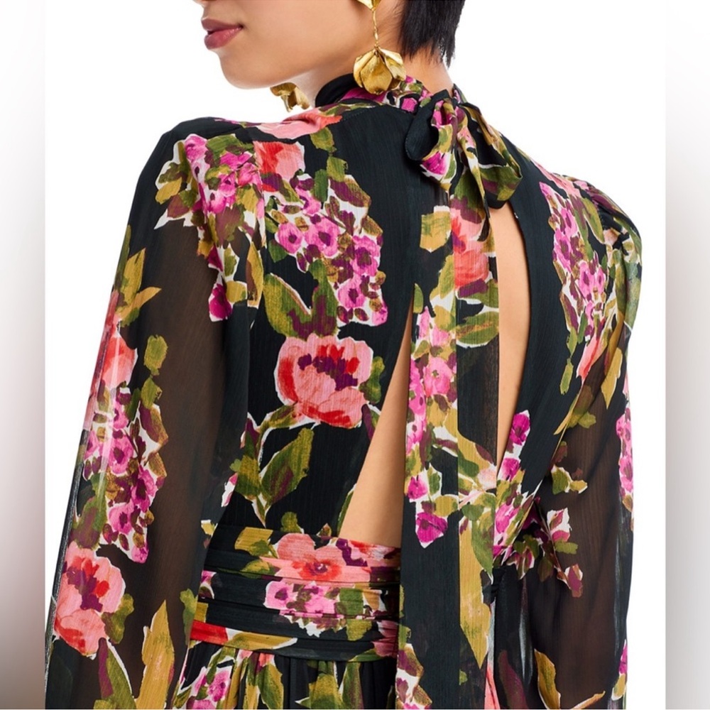 Aqua by Bloomingdales floral open-back maxi 🌺 - Picture 2 of 11
